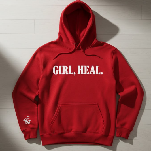 GIRL, HEAL.® Hoodie ~ Red Edition ~