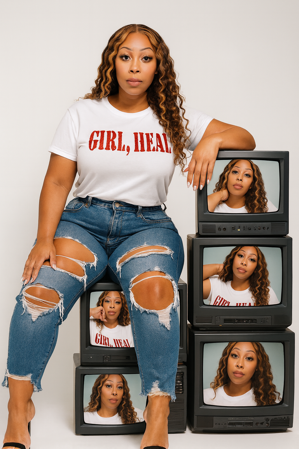 GIRL, HEAL.® White T-Shirt