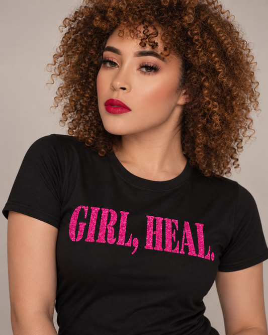 GIRL, HEAL.® Black T-Shirt