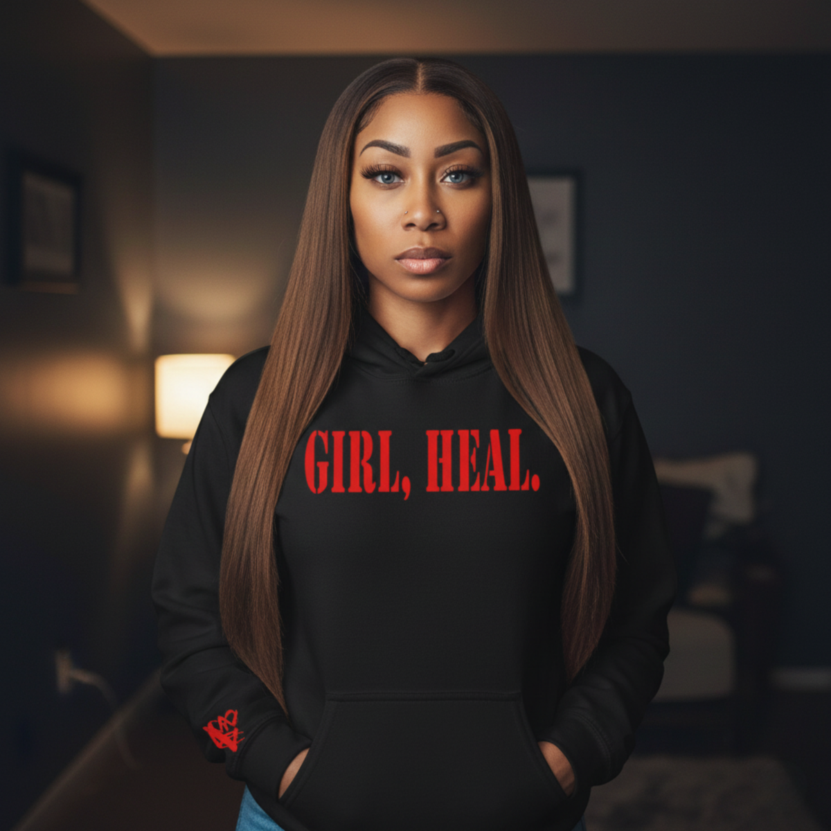 GIRL, HEAL.® ~Black Hoodie ~