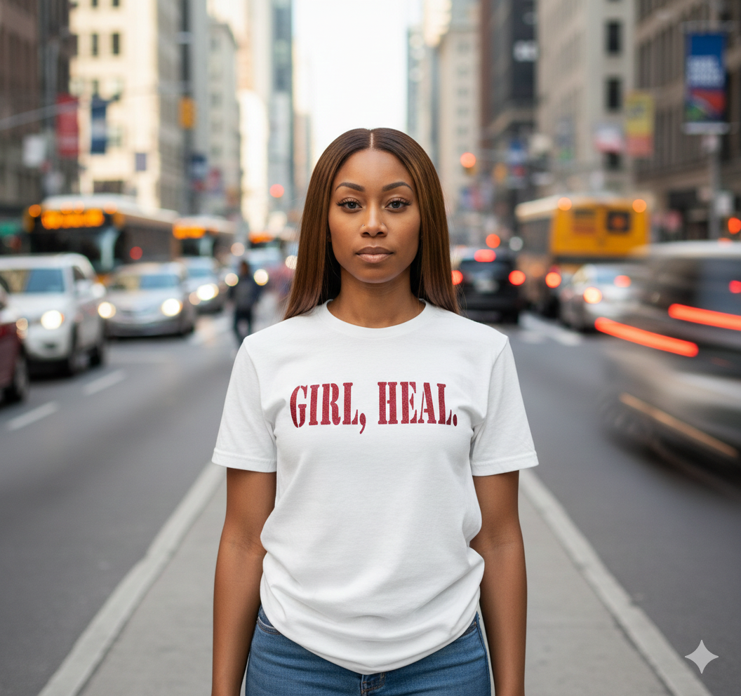 GIRL, HEAL.® White T-Shirt