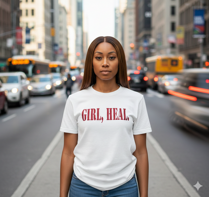 GIRL, HEAL.® White T-Shirt