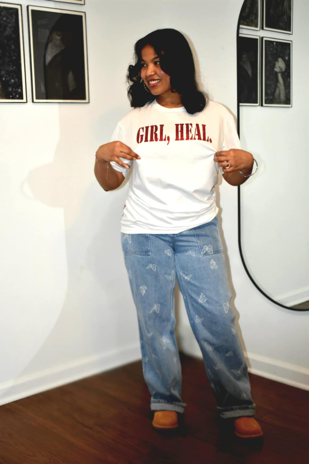 GIRL, HEAL.® White T-Shirt